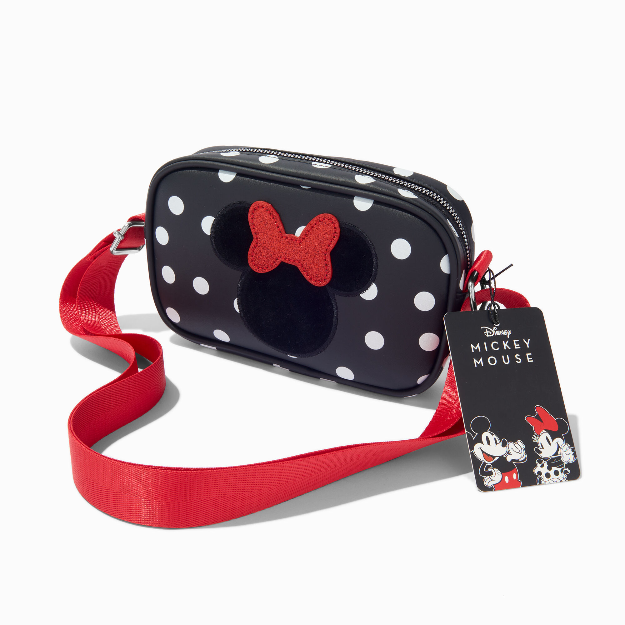 Disney 100 Minnie Mouse Polka Dot Crossbody Bag Claire s