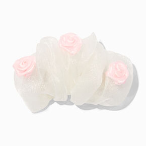 Claire&#39;s Club Rose Tulle Hair Clip,