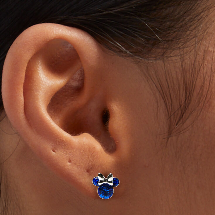 &copy;Disney Minnie Mouse Birthstone Sterling Silver Stud Earrings - September,