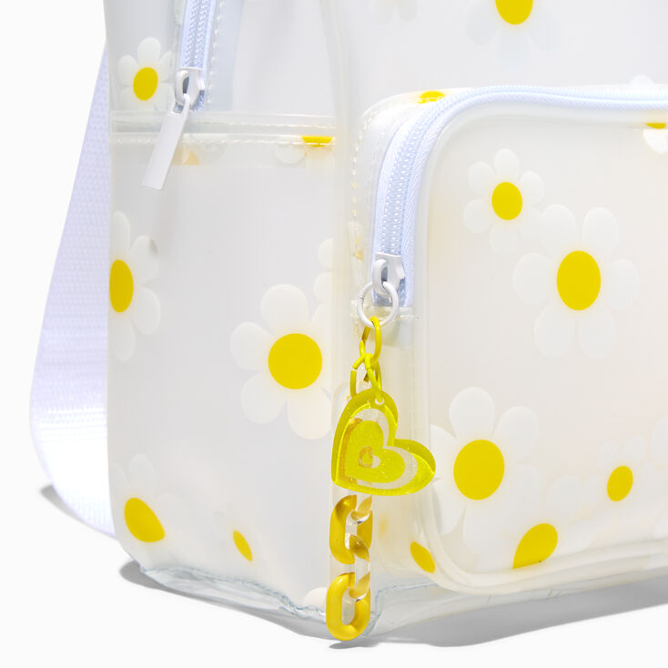 Yellow Daisy Translucent Mini Backpack,