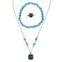 Parure de bijoux &agrave; pendentif chouette violette et bleue du Claire&#39;s Club,