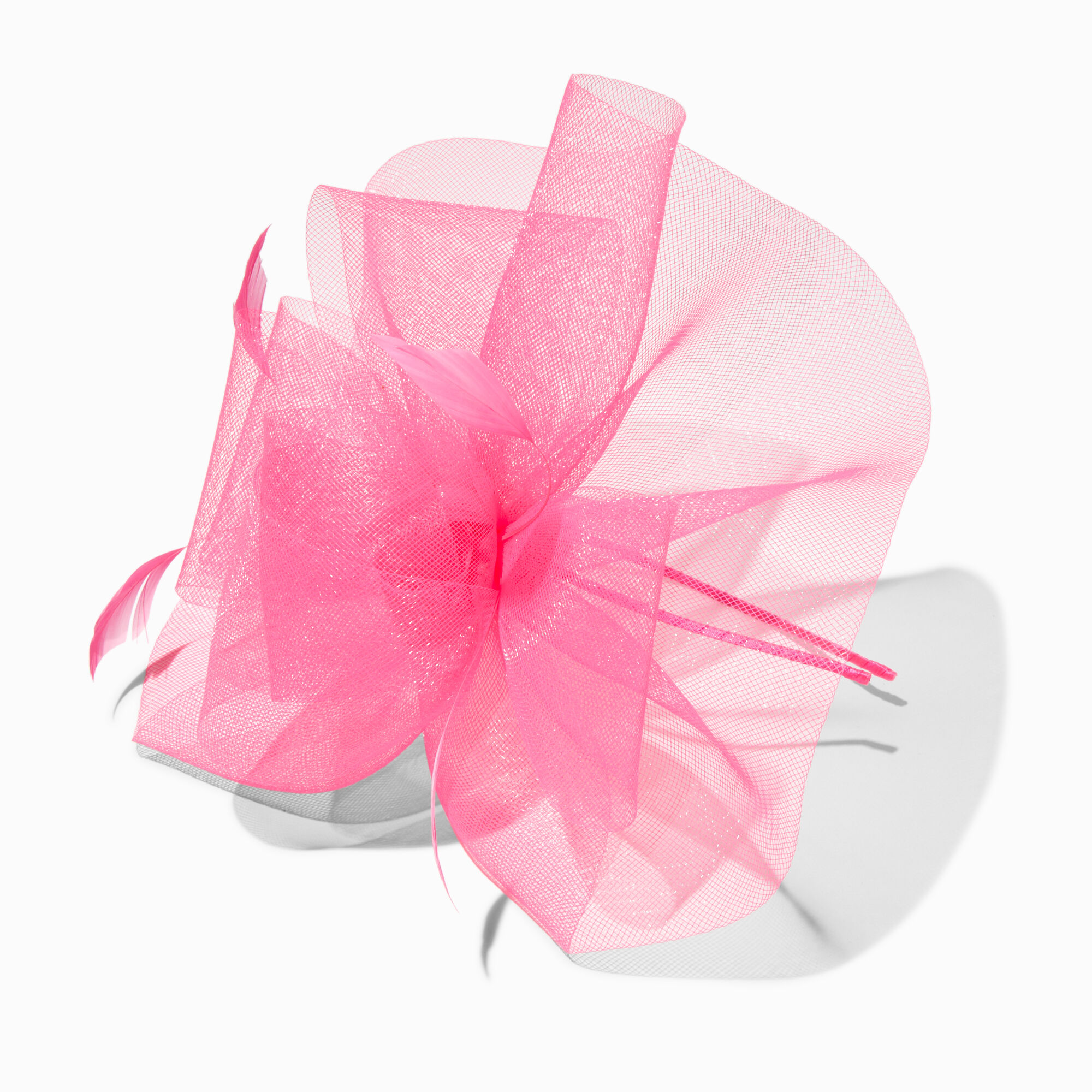 Large Hot Pink Swirl Fascinator,