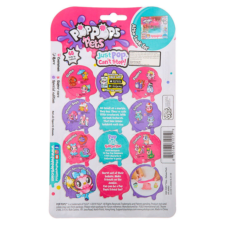 Pop Pops Pets Deluxe Pack 12 Pack Claire S Us