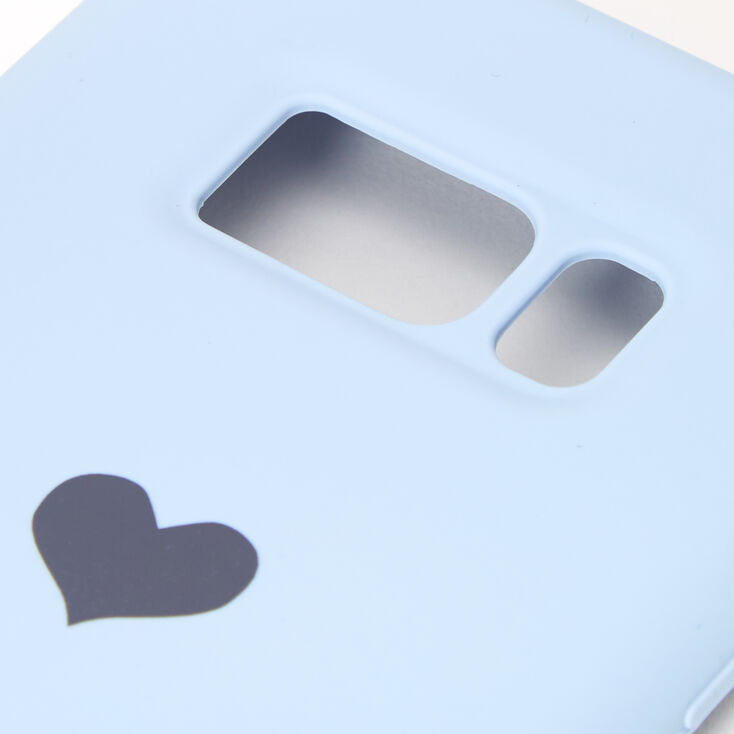 Coque de portable c&oelig;ur bleu clair - Compatible avec Samsung Galaxy&nbsp;S8,