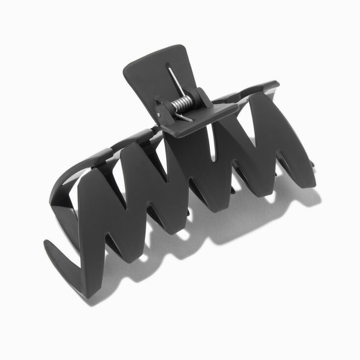 Black Zig Zag Hair Claw,