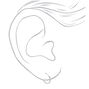 Sterling Silver 12mm Rope Hoop Earrings,