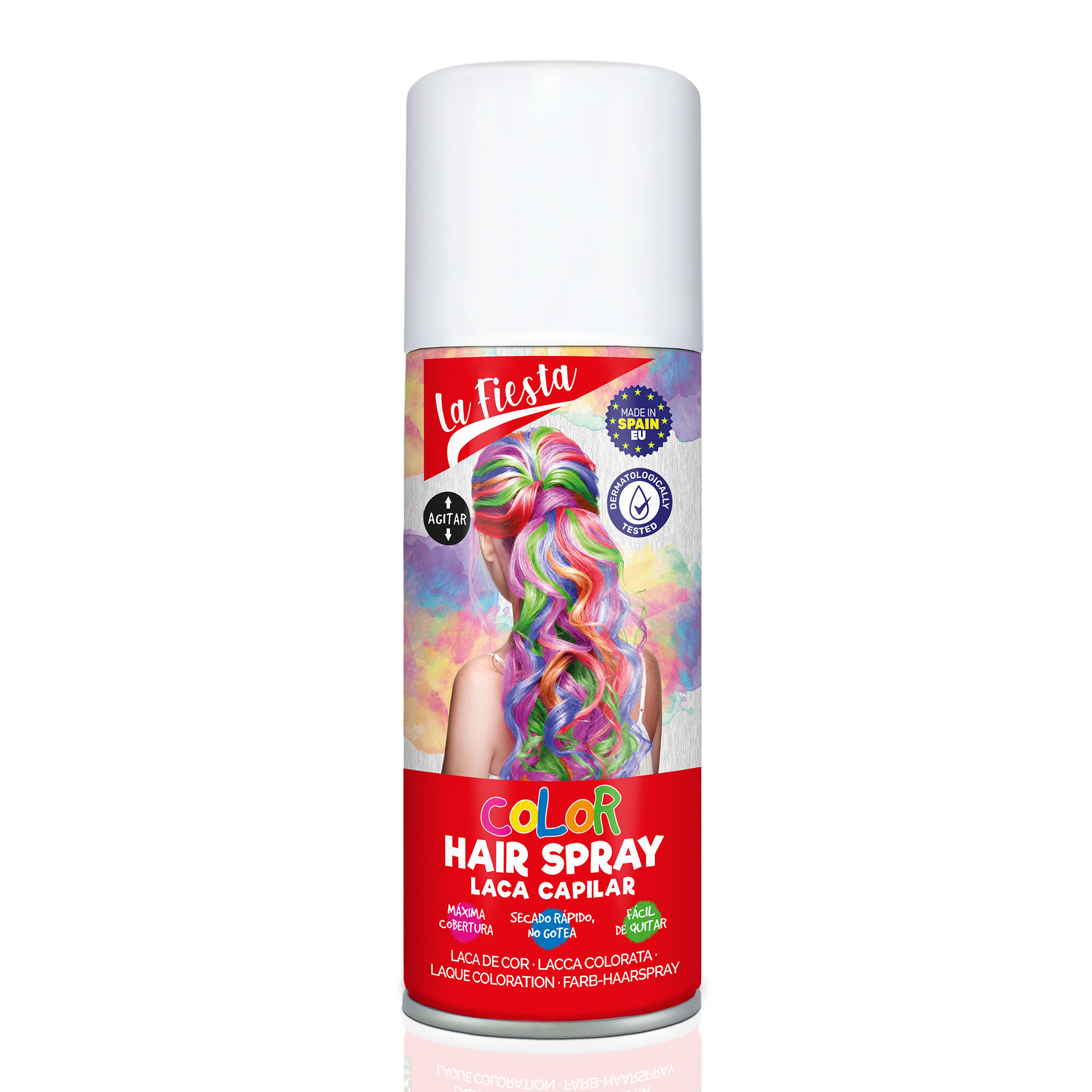 View Claires La Fiesta Color Hair Spray White information