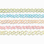 Rainbow Tattoo Chokers - 5 Pack,