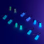 Holographic Gummy Bear Earrings Set - 6 Pack,