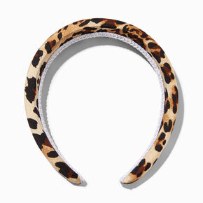 Leopard Print Puffy Headband,