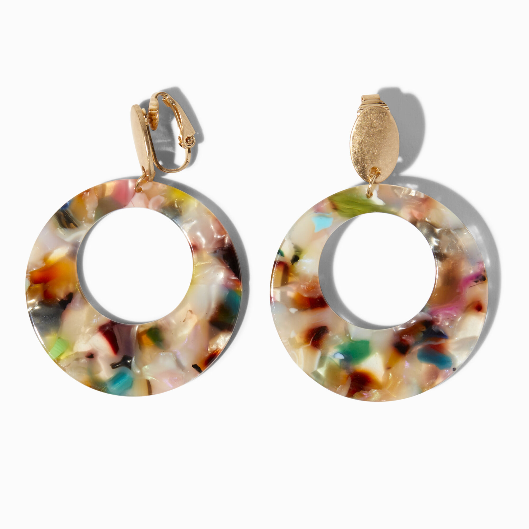 Clip on resin earrings store