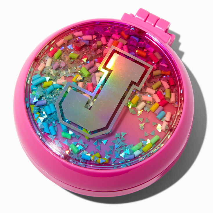 Shaky Sprinkles Initial Pop-Up Hair Brush - J,