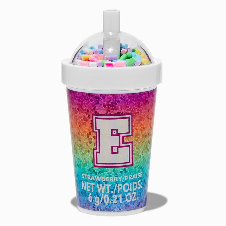 Initial Shaker Cup Flavored Lip Balm - E,