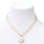 Gold-tone Best Friends Split Yin Yang Pendant Necklaces - 2 Pack,