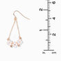 Gold Daisy 1.5&quot; Chain Drop Earrings,