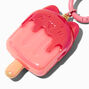 Pink Cat Ice Pop Wristlet Keychain,