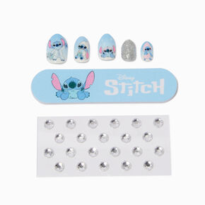 Disney Stitch Claire&#39;s Exclusive Slumber Press On Faux Nail Set - 20 Pack,