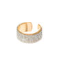 Gold-tone Glitter Band Ear Cuff,