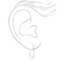 Silver 40MM Twist Hoop Earrings,
