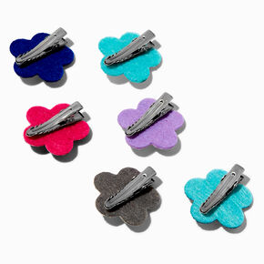 Claire&#39;s Club Gem Jewel Tone Flower Hair Clips - 6 Pack,
