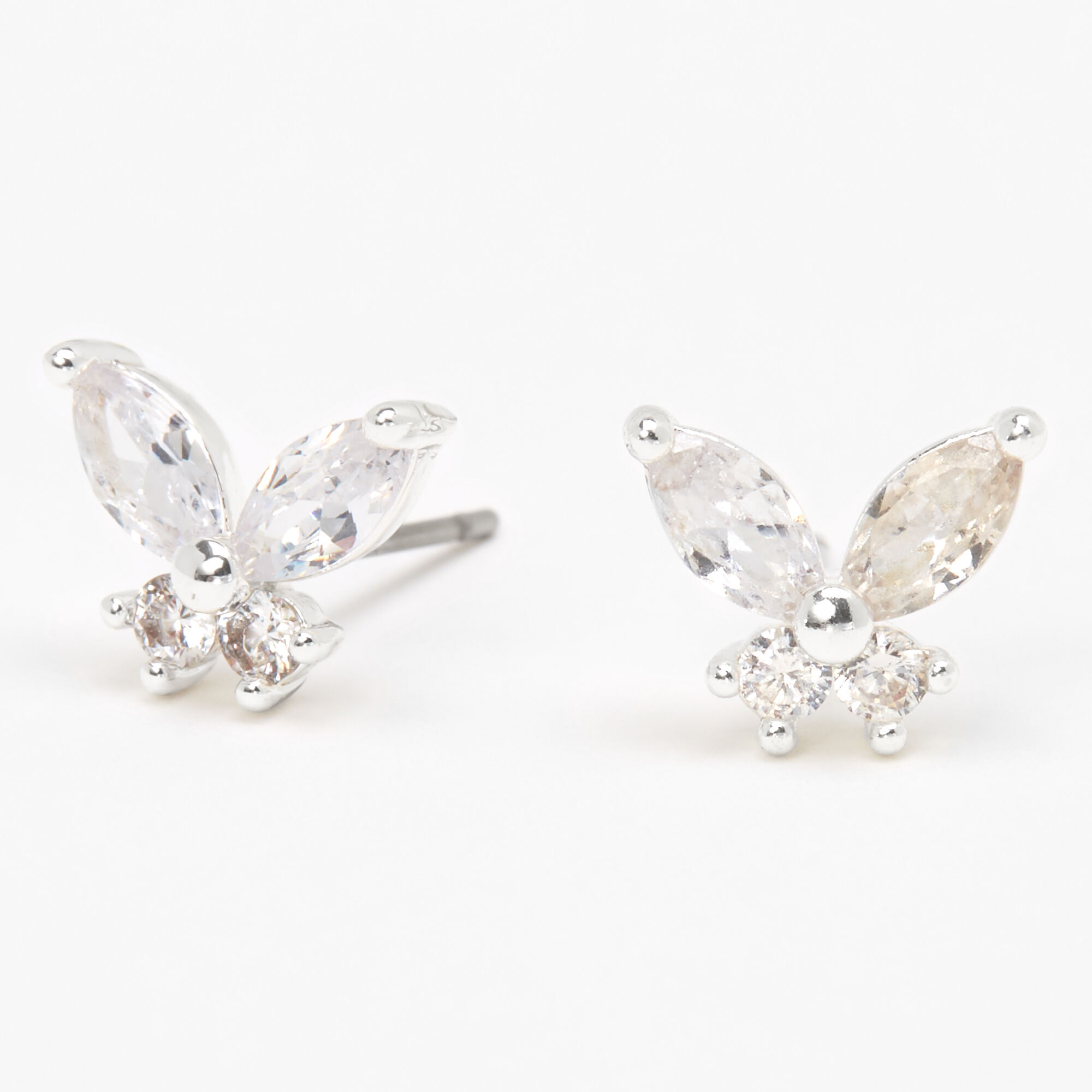 Silver Butterfly & Silicone Earrings Backing – EricaJewels