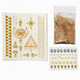 Gold Glitter Assorted Body Art Kit,