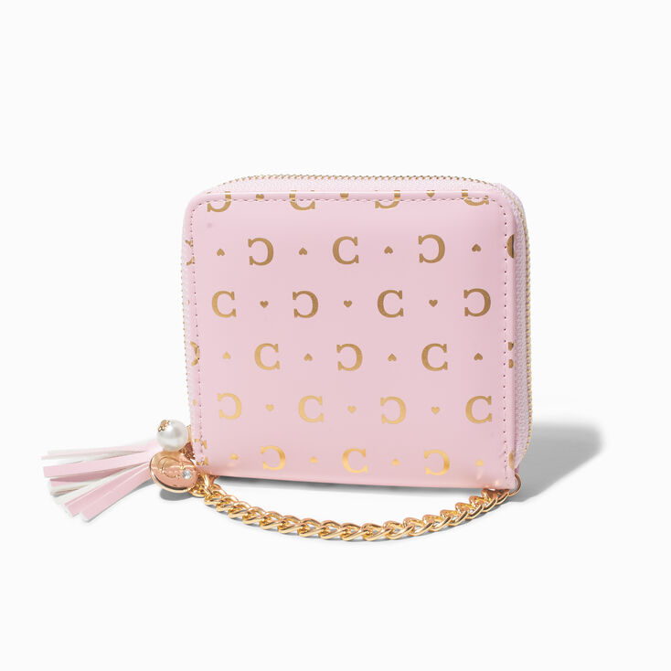 Pink Luxe Card Holder Keychain