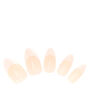 French Tip Stiletto Faux Nail Set - Nude, 100 Pack,