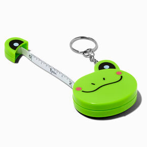 Green Frog Tape Measure Keychain,