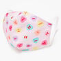 Cotton Conversation Hearts Pink Face Mask - Child Small,