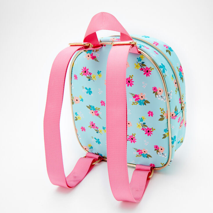 Claire&#39;s Club Floral Small Backpack - Mint,