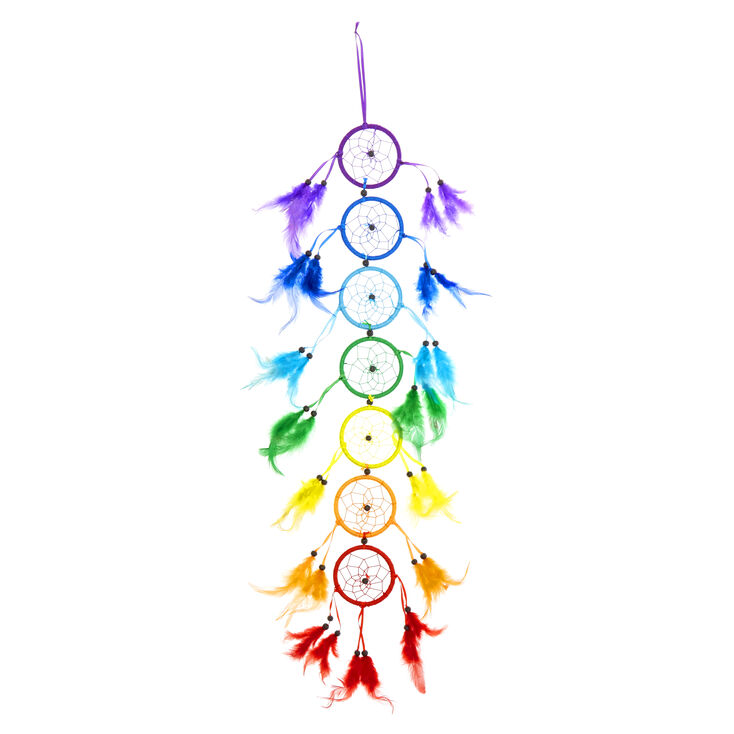 Long Rainbow Dreamcatcher Wall Art,