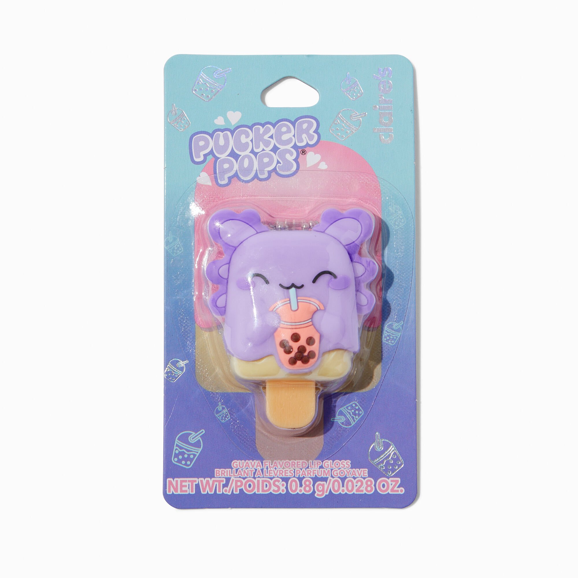 Pucker Pops® Boba Axolotl Lip Gloss - Guava,
