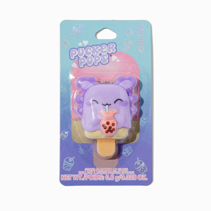 Pucker Pops&reg; Boba Axolotl Lip Gloss - Guava,