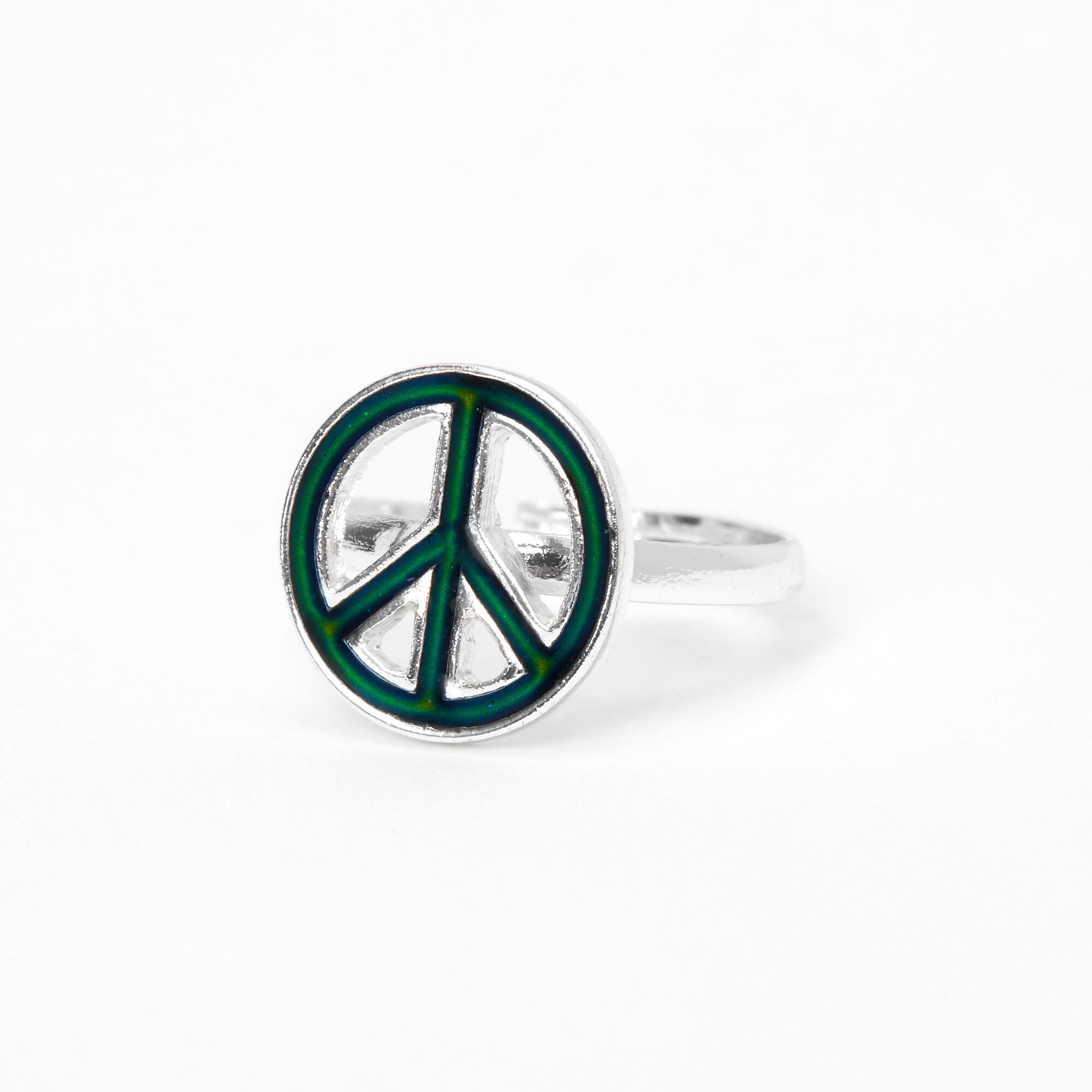Peace sign sales mood ring