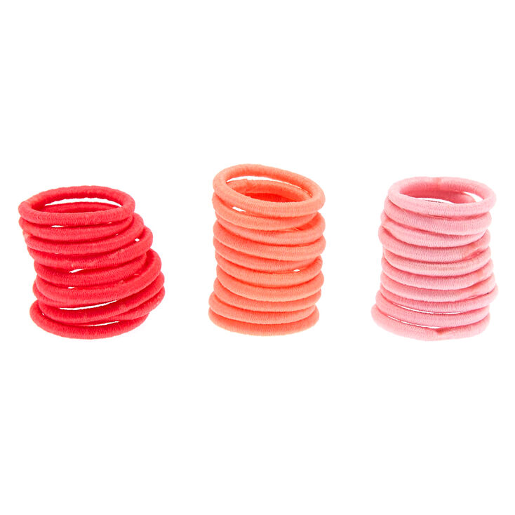 Mini Pink Tone Hair Ties- 30 Pack,