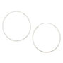 Sterling Silver 30M Infinity Hoop Earrings,