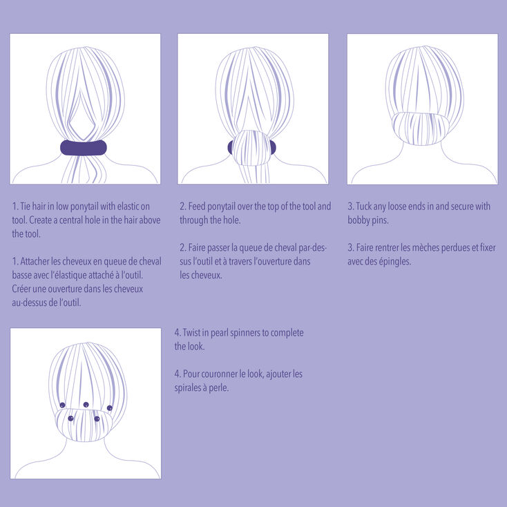Chignon Pearl Updo Hair Tools Kit,
