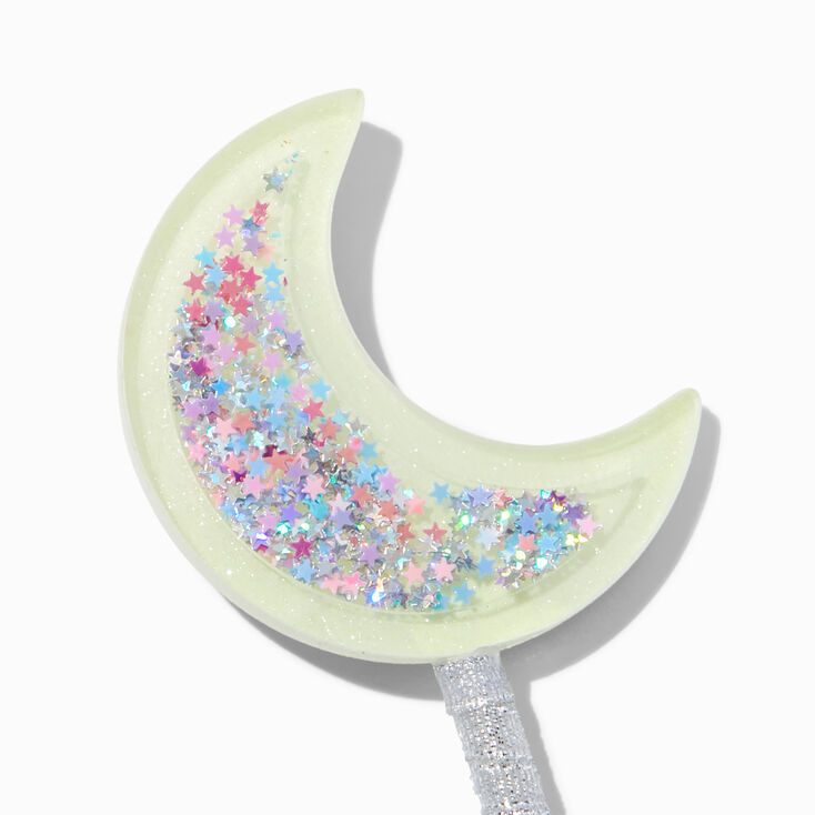 Claire&#39;s Club Silver Crescent Moon Glow in the Dark Wand,