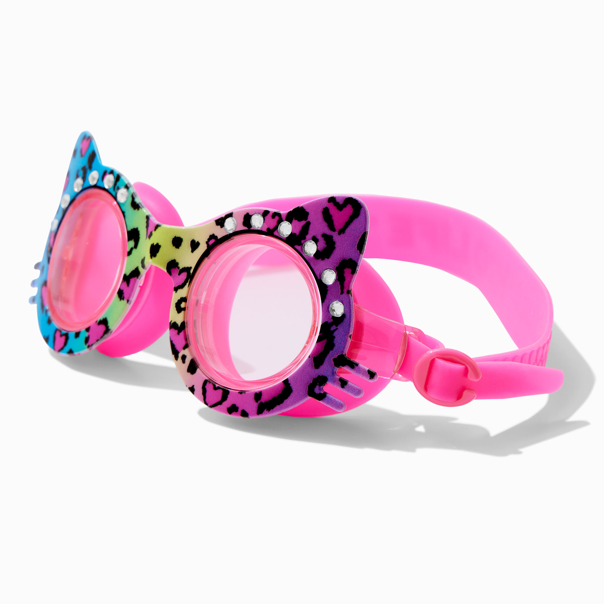 Rainbow Cheetah Swim Goggles