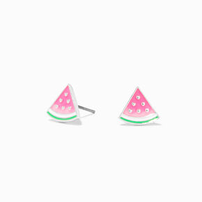Pink UV Color-Changing Watermelon Stud Earrings,