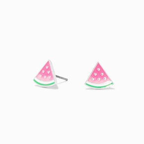 Pink UV Color-Changing Watermelon Stud Earrings,