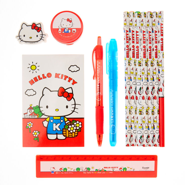 Ensemble de papeterie complet Hello Kitty,