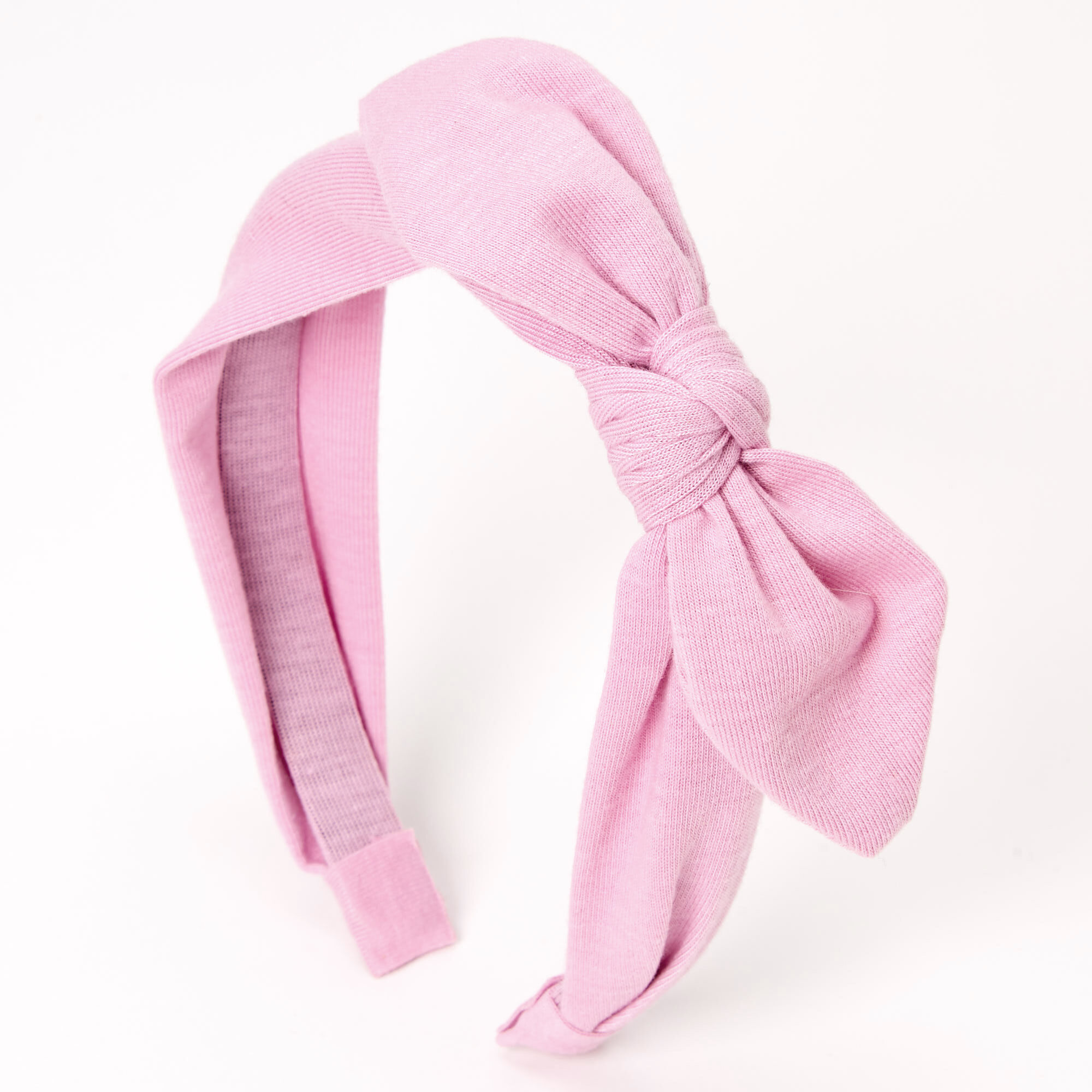 Knotted Bow Headband - Lilac,