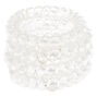 Spiral Hair Ties - Clear, 4 Pack,