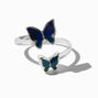Silver Butterfly Open Mood Ring,
