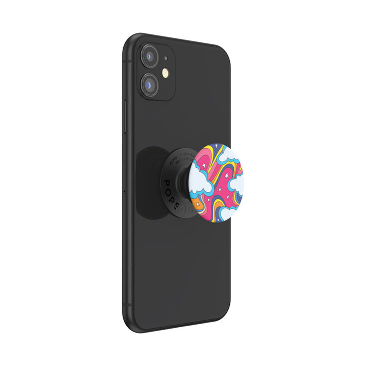 PopSockets&reg; PopGrip - Groovy Rainbow,