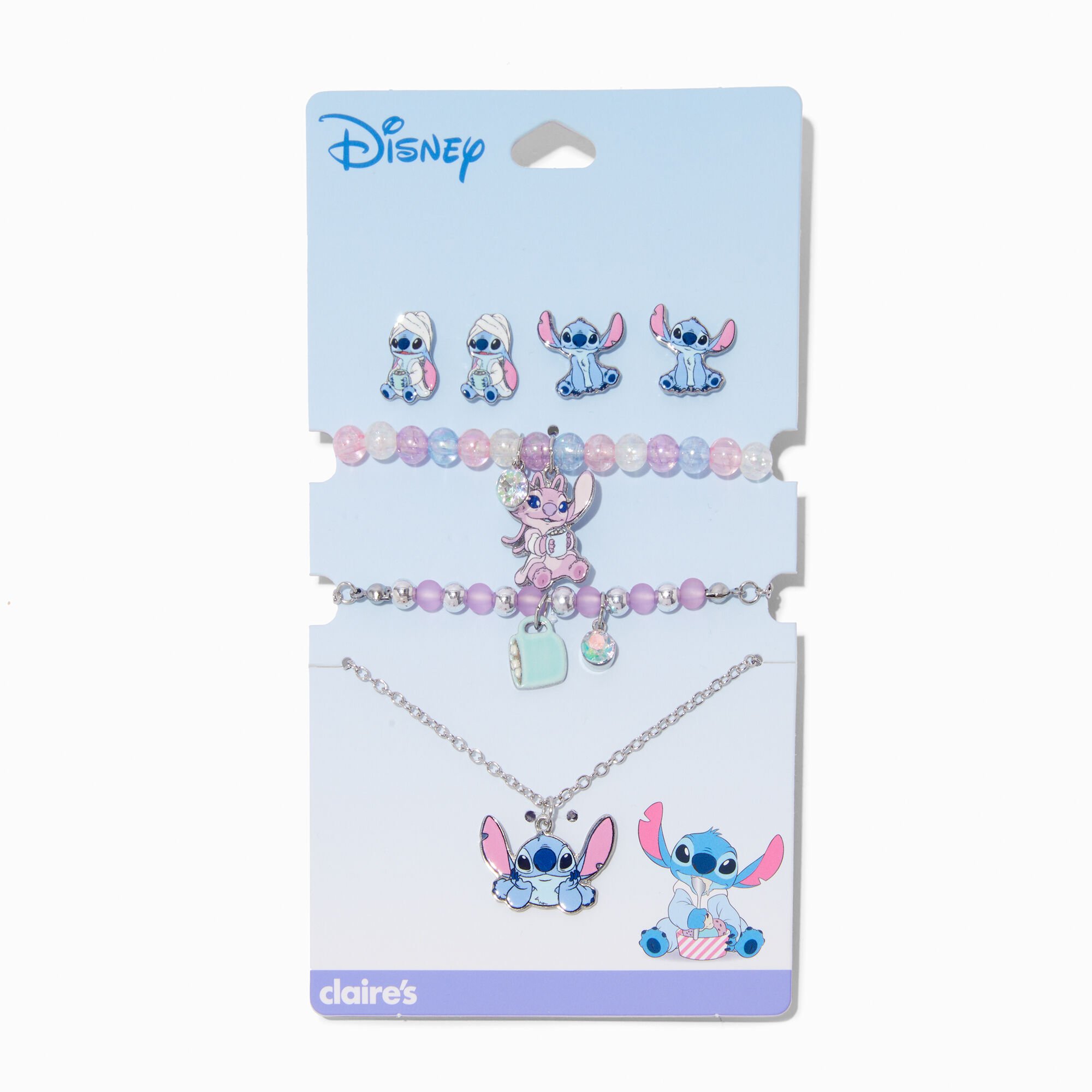 Disney Stitch Claire's Exclusive Slumber Party Jewellery Set - 5 Pack,