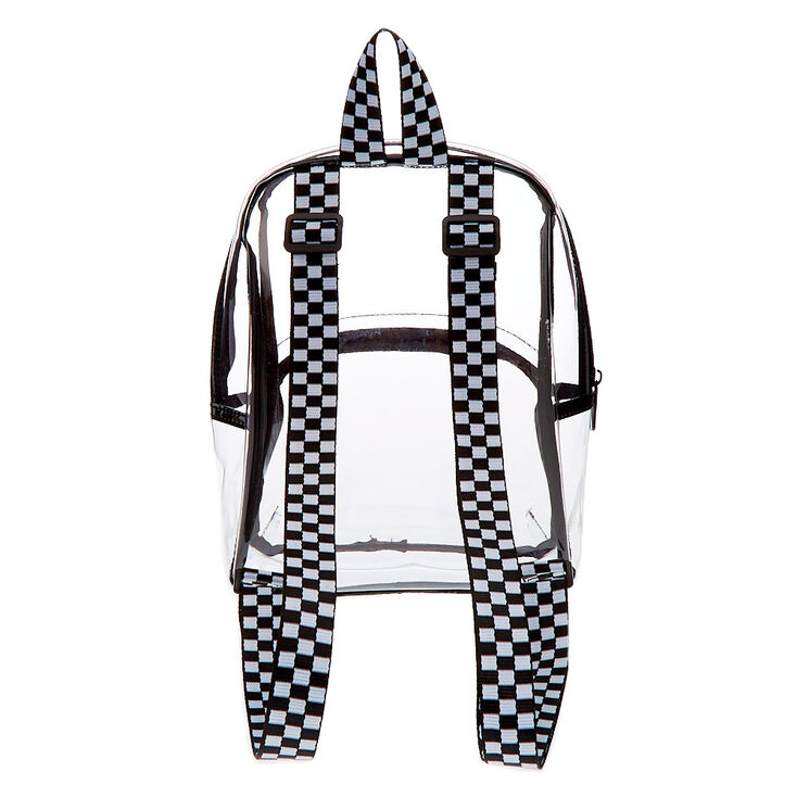 Petit Sac A Dos A Bordure Noire Transparent Claire S Fr