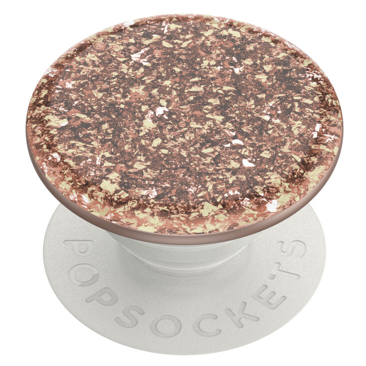 PopSockets&reg; PopGrip - Rose Gold Confetti,